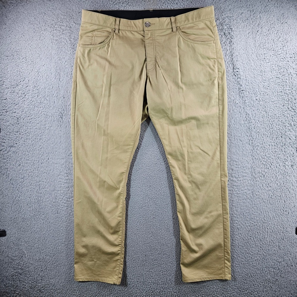 Nike Dri-FIT Slim Fit Golf Pants Mens 35x30 Khaki Tan Stretch Trousers